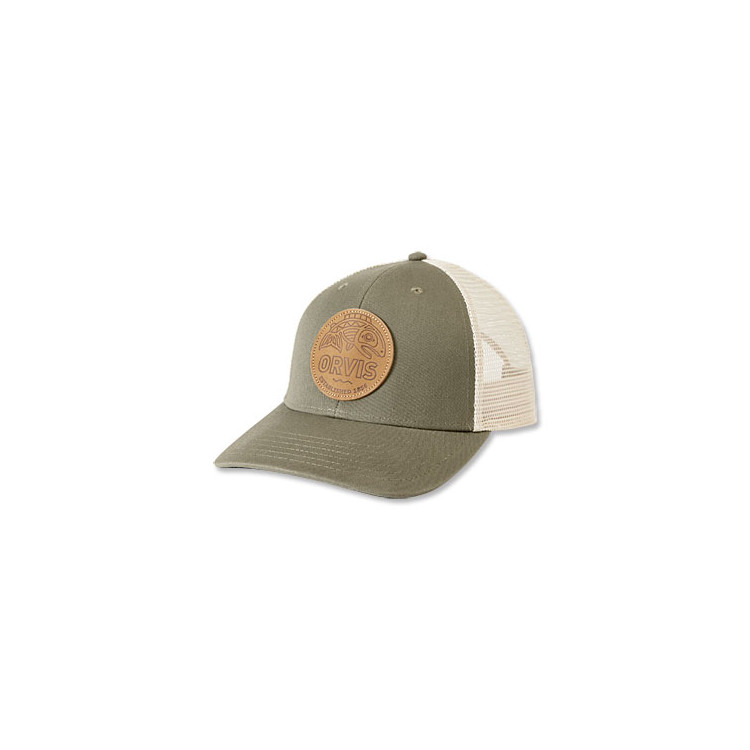 Cascadia Leather Patch Trucker